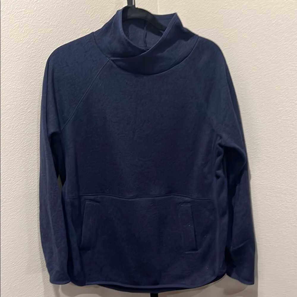 Tek Gear Blue Cowl Neck Sweater with Plush Fleece Texture